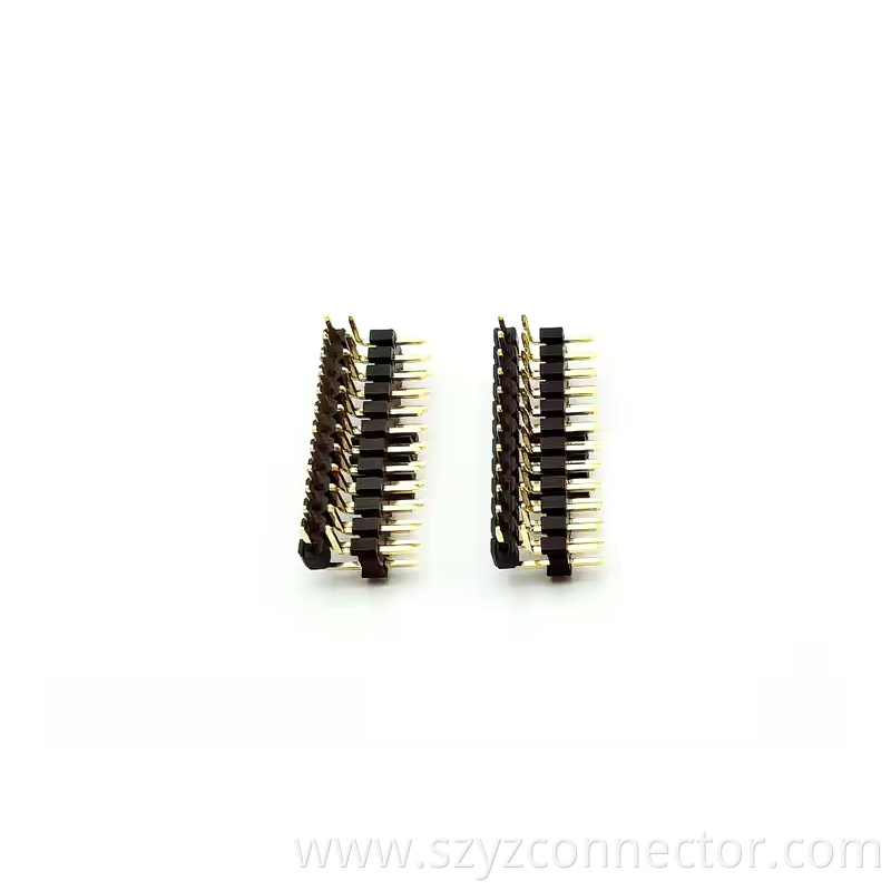 2.54mm Pitch Pin Header Dual Row Right2x1P~1x40P (4)